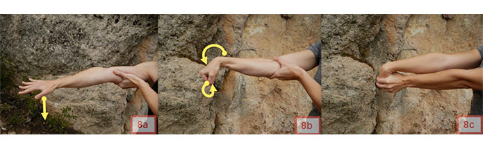 Alongamento para escalada: extensores de dedos e punhos